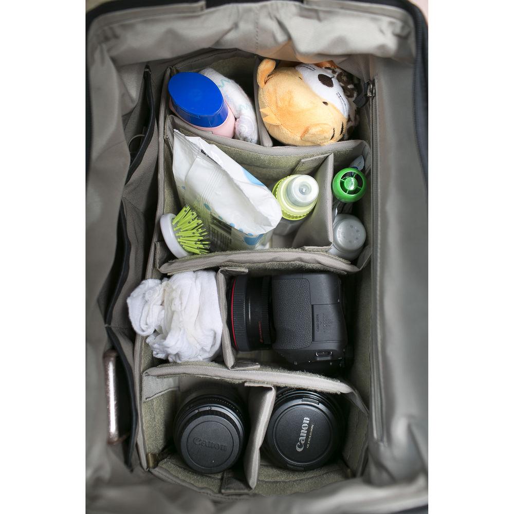 Kelly Moore Bag Jude 2.0 Gray Canvas Bag with Black Leather Accents