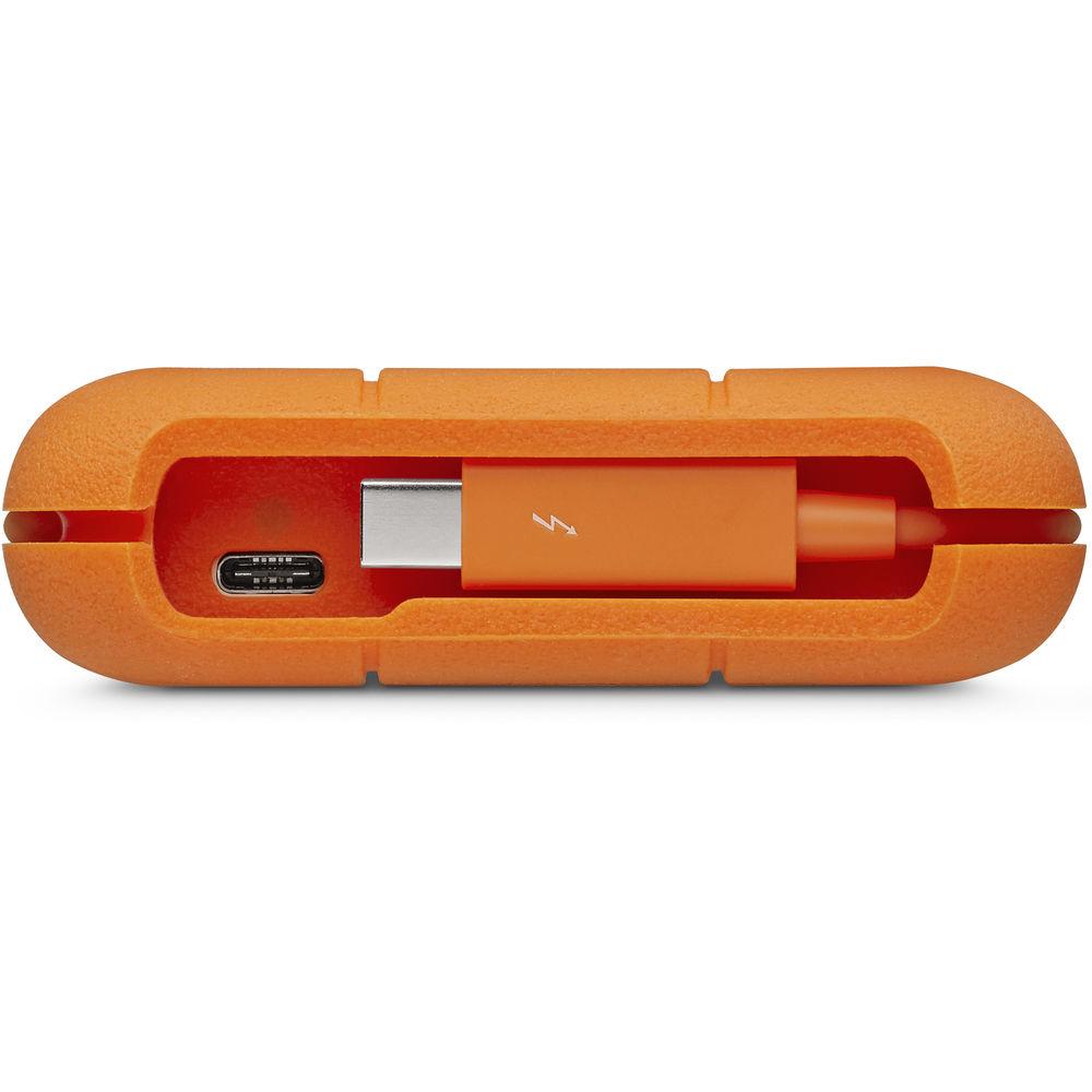 LaCie 500GB Rugged Thunderbolt External SSD with USB Type-C Port