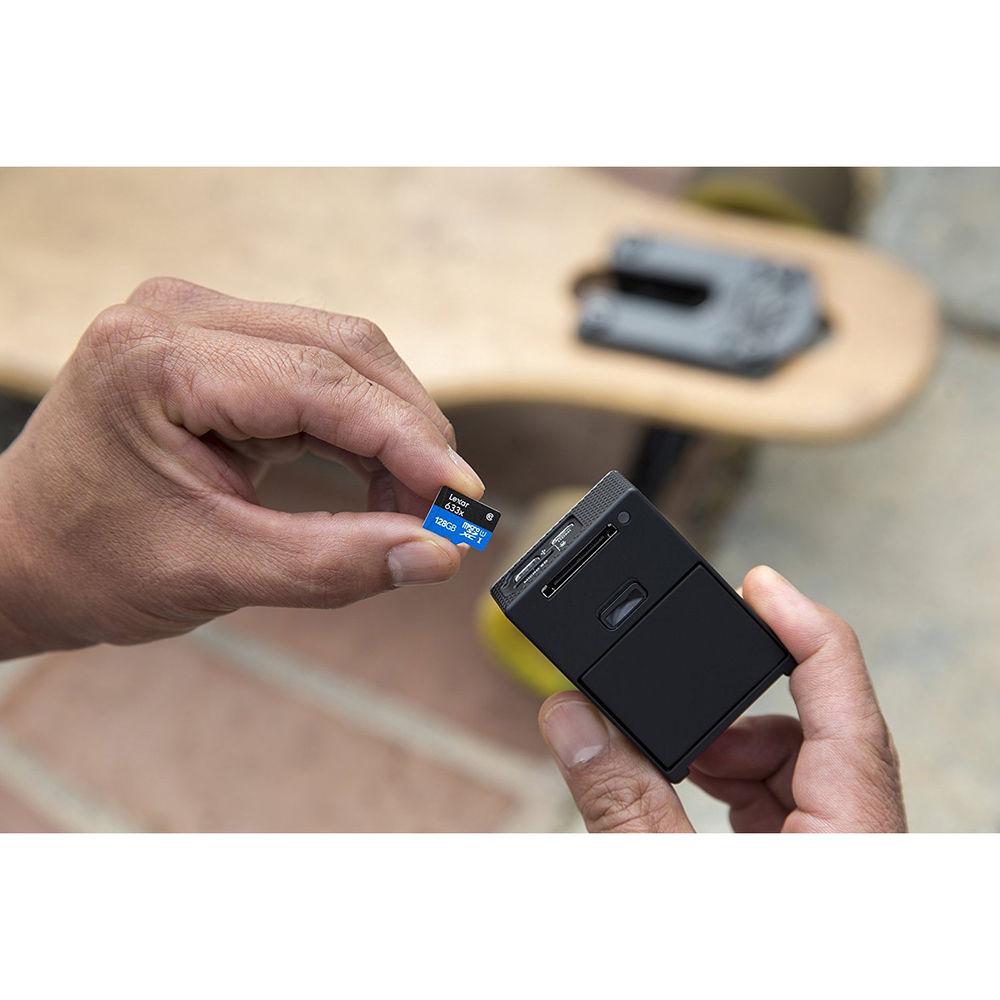 Lexar 128GB High-Performance 633x UHS-I microSDXC Memory Card with SD Adapter