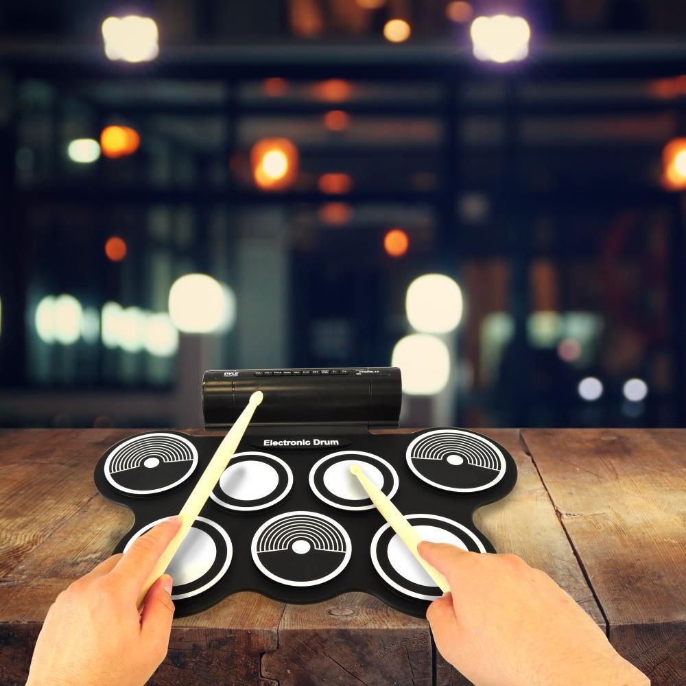 Pyle Pro PYPTEDRL12 Roll-Up Electronic Drum Kit