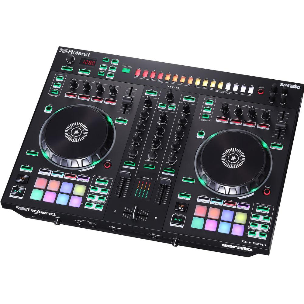 Roland DJ-505 2-Channel, 4-Deck DJ Controller for Serato DJ