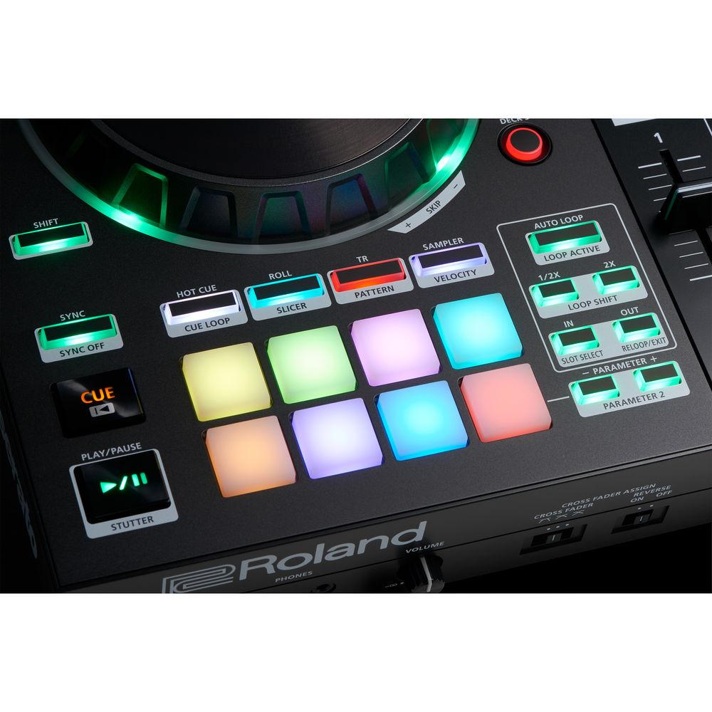Roland DJ-505 2-Channel, 4-Deck DJ Controller for Serato DJ