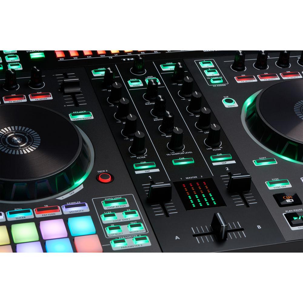 Roland DJ-505 2-Channel, 4-Deck DJ Controller for Serato DJ