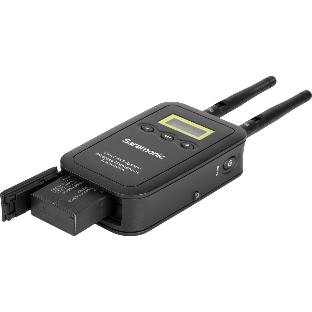 Saramonic VmicLink5 RX TX TX TX Camera-Mount Digital Wireless Microphone System with Three Bodypack Transmitters and Lavalier Mics