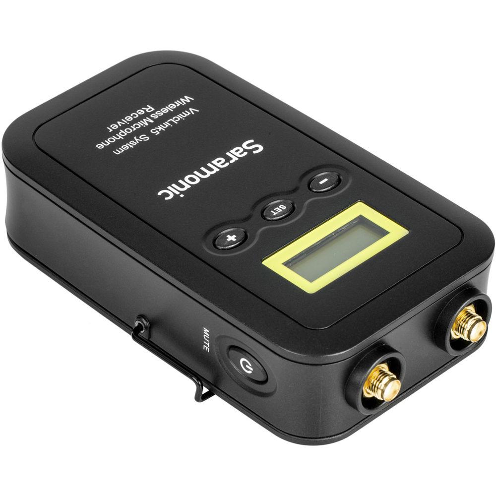 Saramonic VmicLink5 RX TX TX TX Camera-Mount Digital Wireless Microphone System with Three Bodypack Transmitters and Lavalier Mics