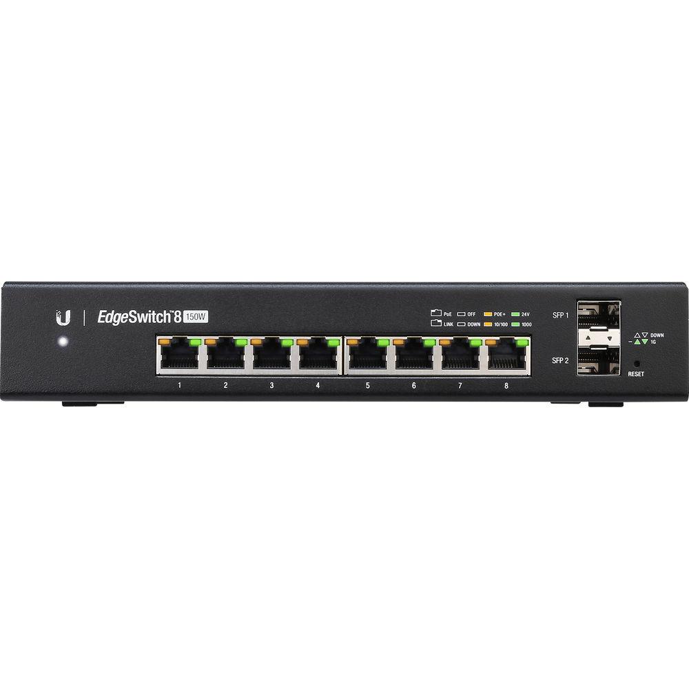 Ubiquiti Networks EdgeSwitch 8-Port 150-Watt Managed PoE Gigabit Switch with SFP