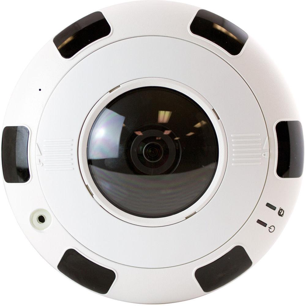 ViewZ VZ-FE-1 6MP Fisheye Network Dome Camera with 1.6mm Lens and Night Vision