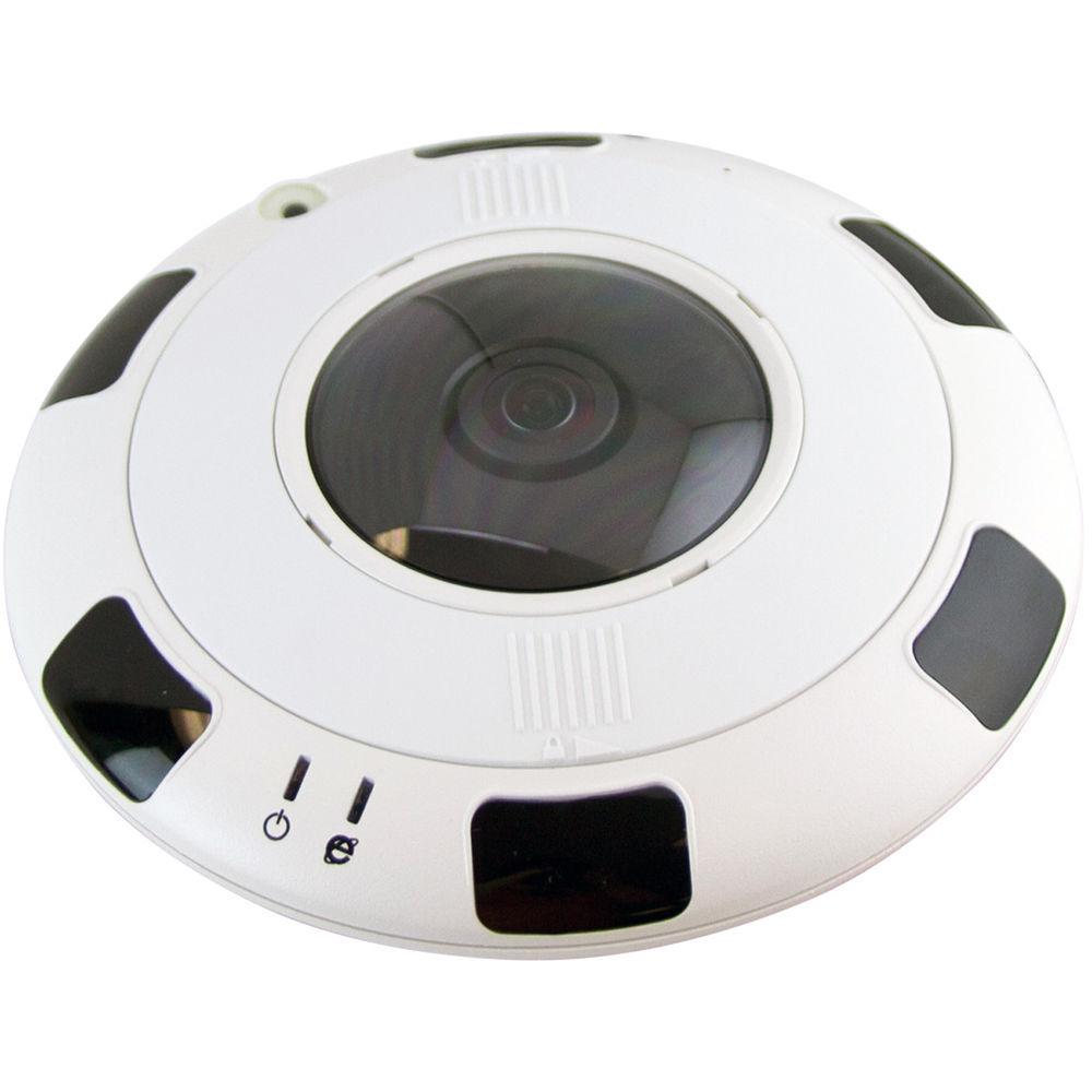 ViewZ VZ-FE-1 6MP Fisheye Network Dome Camera with 1.6mm Lens and Night Vision