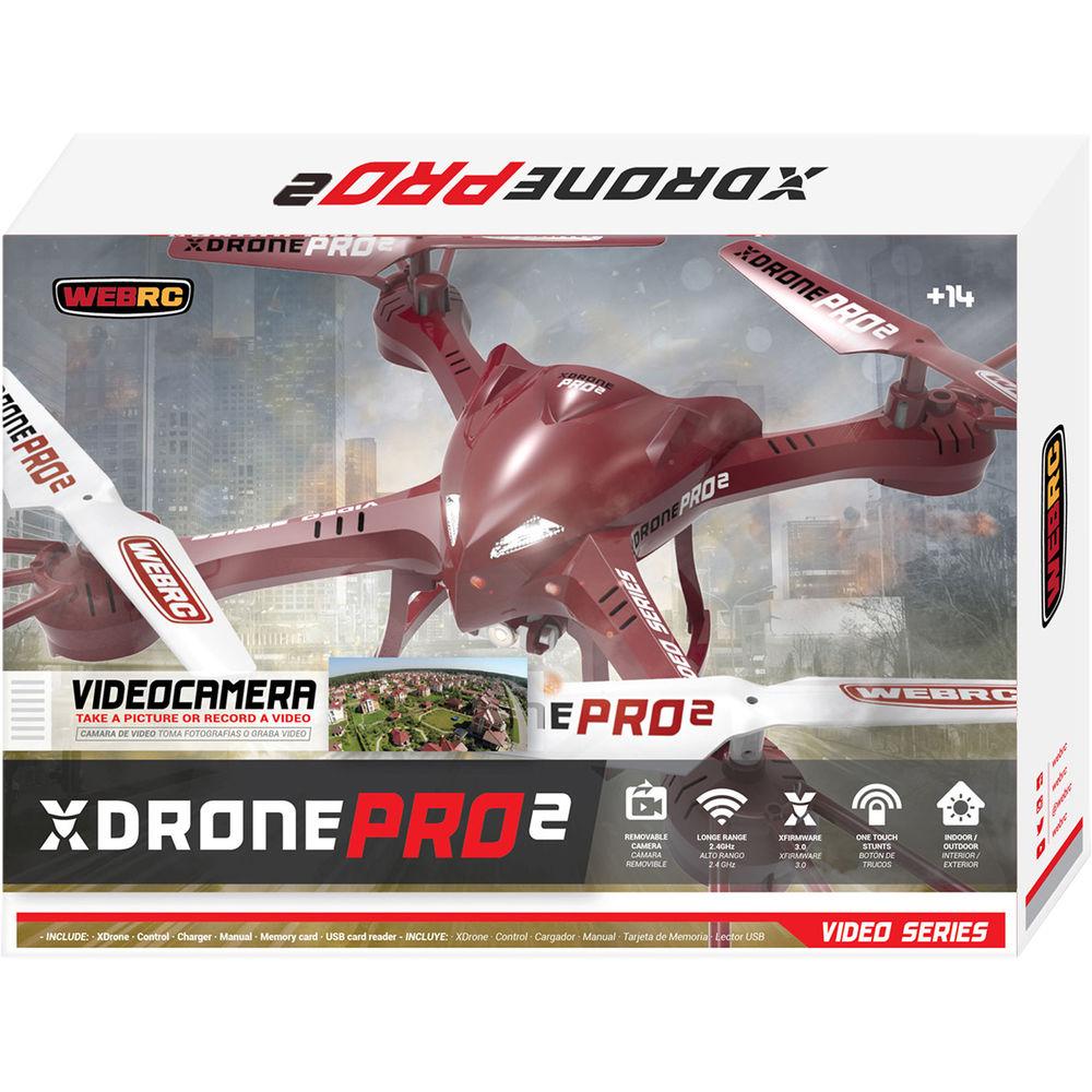 XDrone Pro 2 Drone with 2.4 GHz Remote Control and Video Camera, XDrone, Pro, 2, Drone, with, 2.4, GHz, Remote, Control, Video, Camera