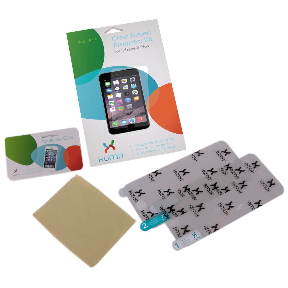 Xuma Clear Screen Protector Kit for iPhone 6 Plus 6s Plus