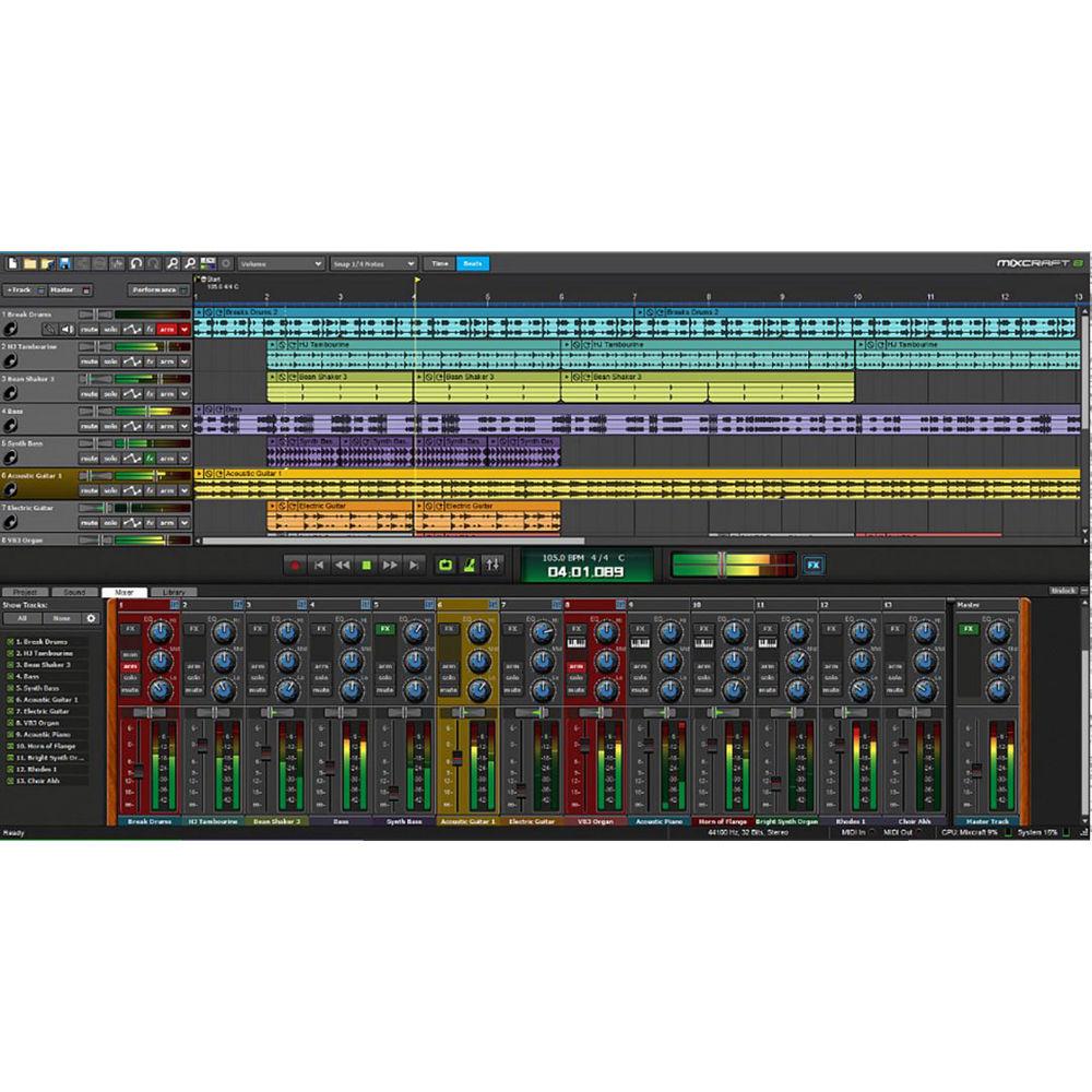 Acoustica Mixcraft 8 Recording Studio - Music Production Software