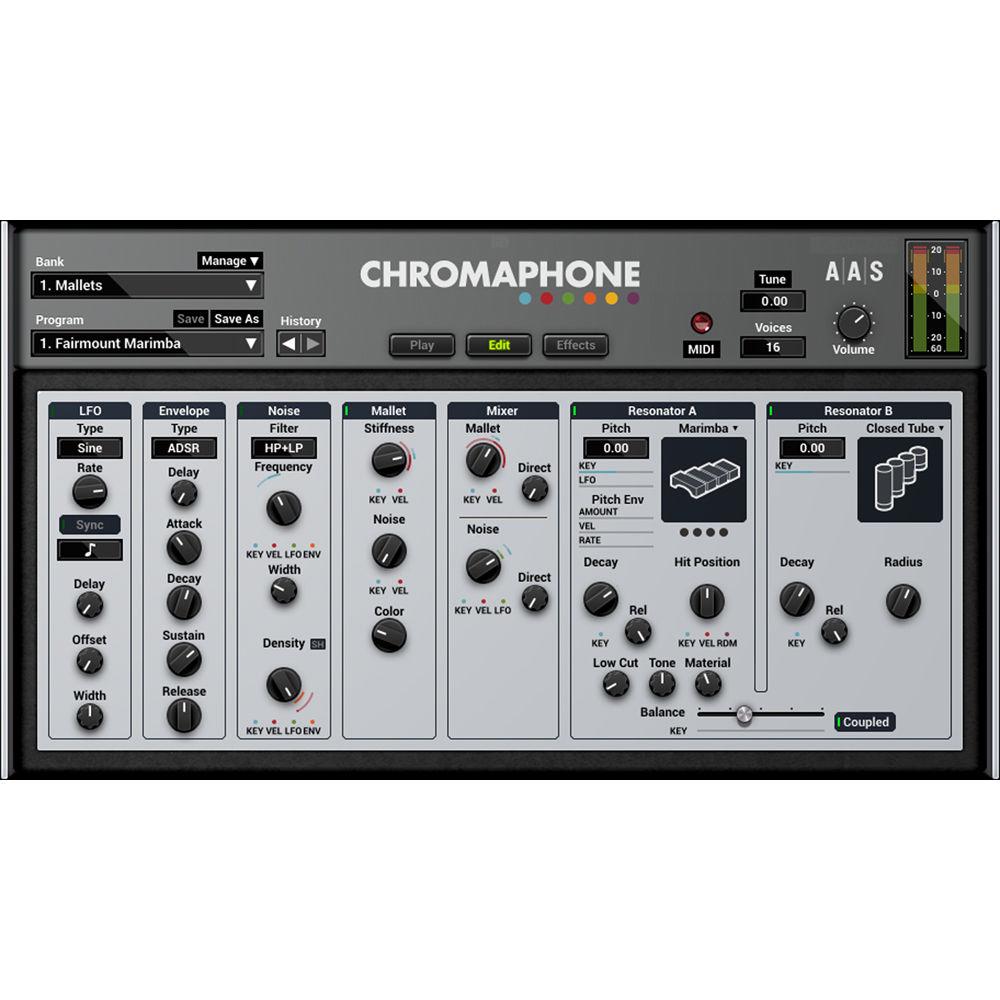 Applied Acoustics Systems Chromaphone 2 Packs - Acoustic Object Synthesizer Plug-In and Sound Banks Bundle