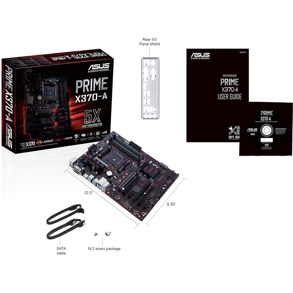 ASUS PRIME X370-A AM4 ATX Motherboard