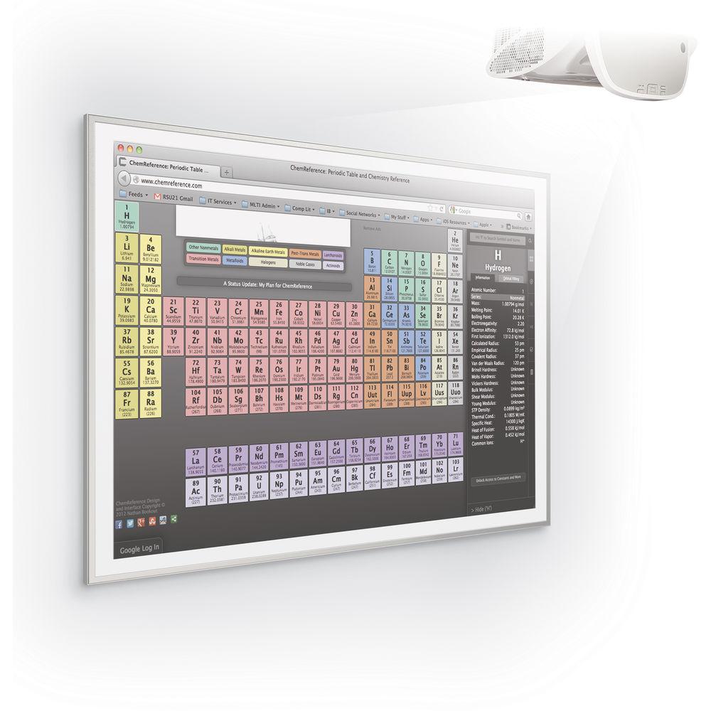 Best Rite DUO4X63 48 x 63" Projection Whiteboard with Polyvision e3 CeramicSteel duo Surface