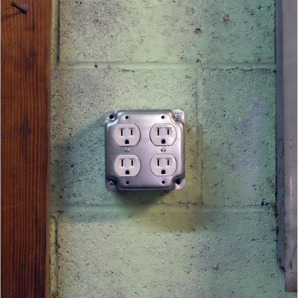 Bush Baby Functional Quad Receptacle with 1080p Covert Wi-Fi Camera