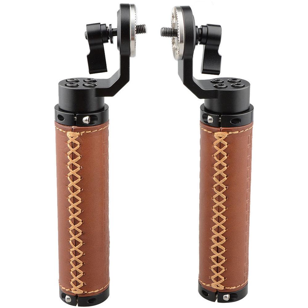 CAMVATE ARRI-Style Leather Rosette Handle Grip for DSLR Shoulder Rig