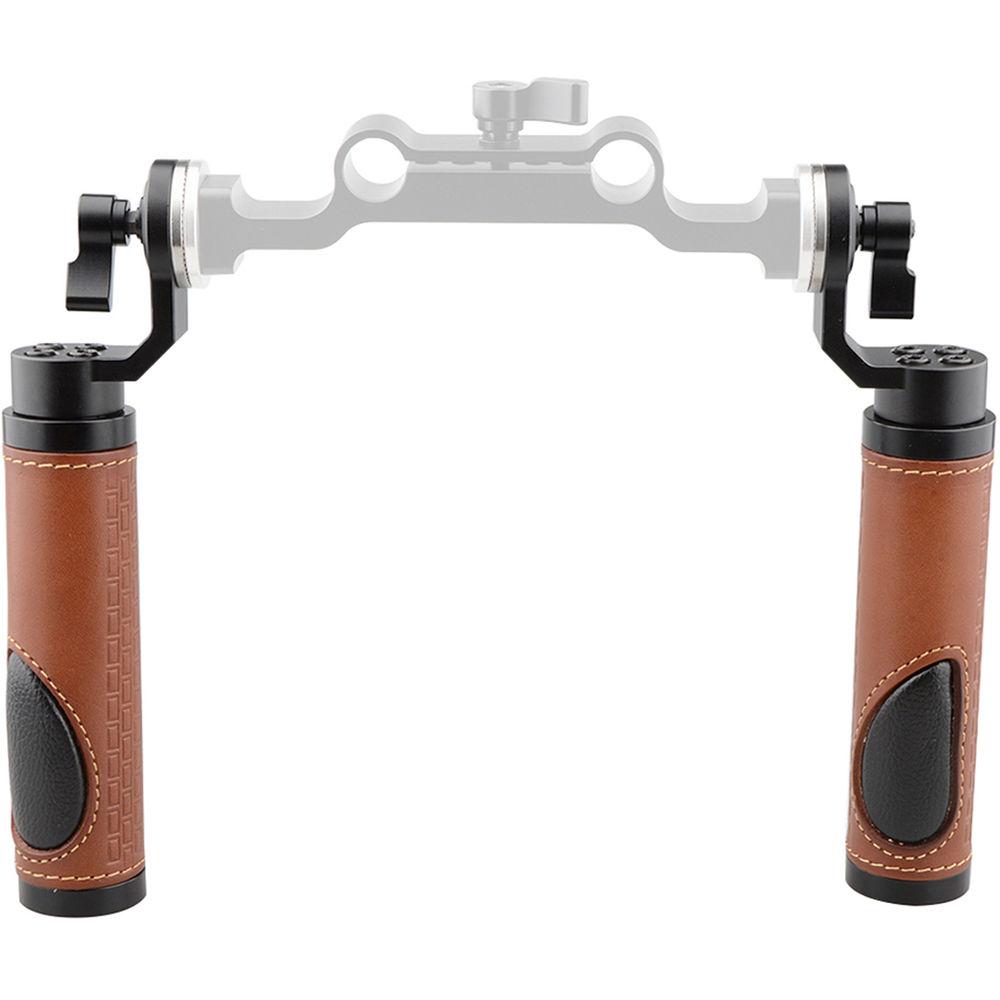 CAMVATE ARRI-Style Leather Rosette Handle Grip for DSLR Shoulder Rig