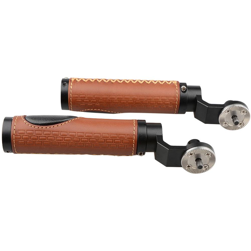 CAMVATE ARRI-Style Leather Rosette Handle Grip for DSLR Shoulder Rig