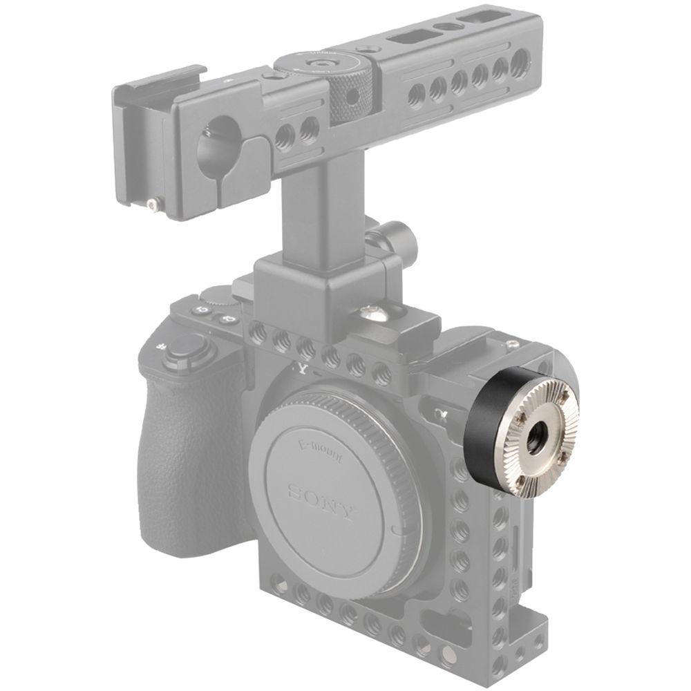 CAMVATE M6 ARRI Rosette Adapter for Camera Cage Rig w Wooden Handgrip