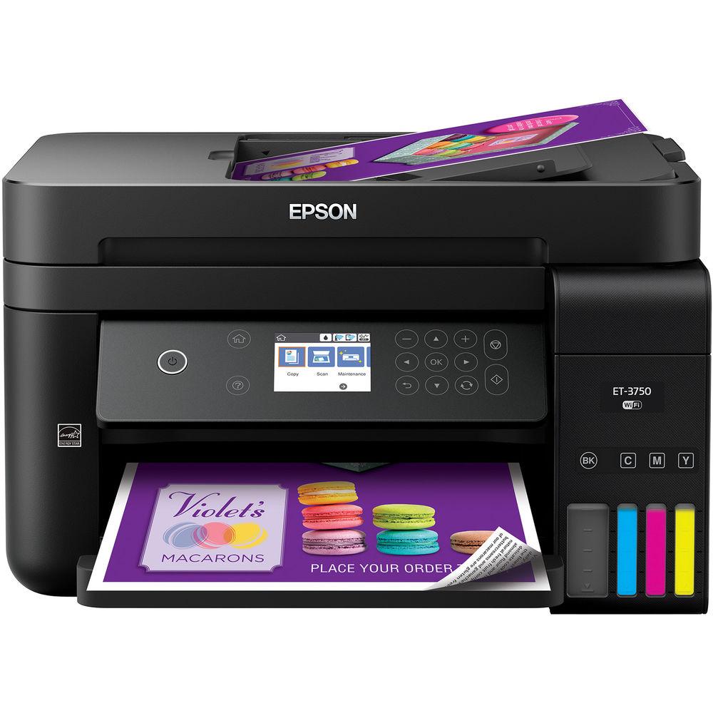 Epson WorkForce ET-3750 EcoTank All-In-One Inkjet Printer
