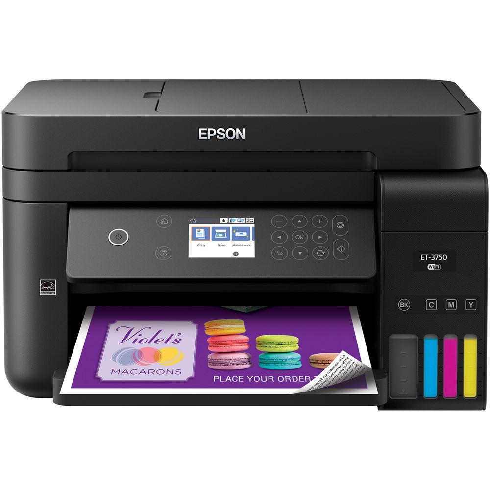 Epson WorkForce ET-3750 EcoTank All-In-One Inkjet Printer