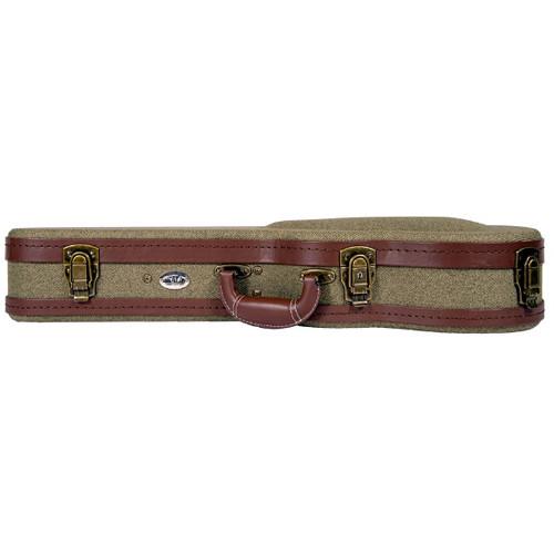 KALA Olive Tweed Archtop Hardcase for Baritone Ukulele
