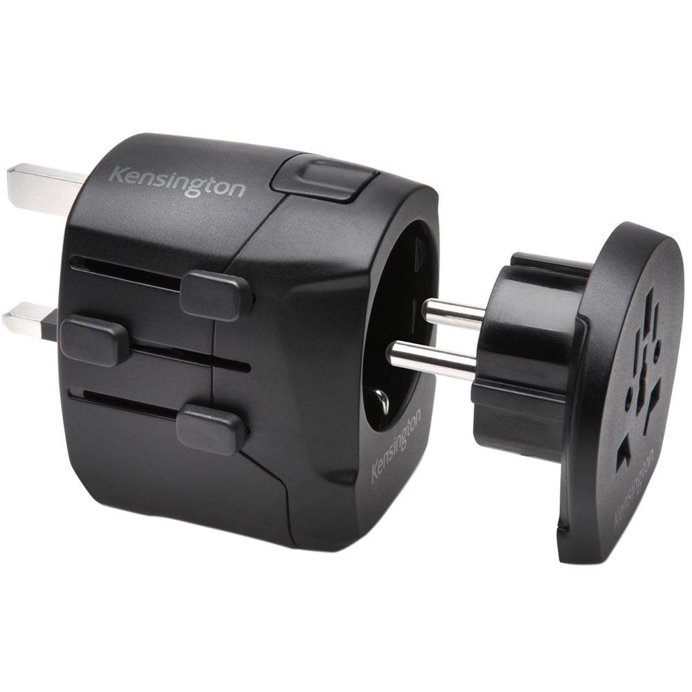 Kensington Grounded International Travel Adapter with Dual USB Ports