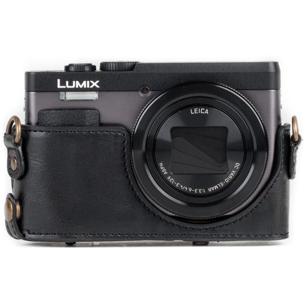 MegaGear Ever Ready Leather Camera Case for Panasonic LUMIX DC-ZS70 or DC-TZ90