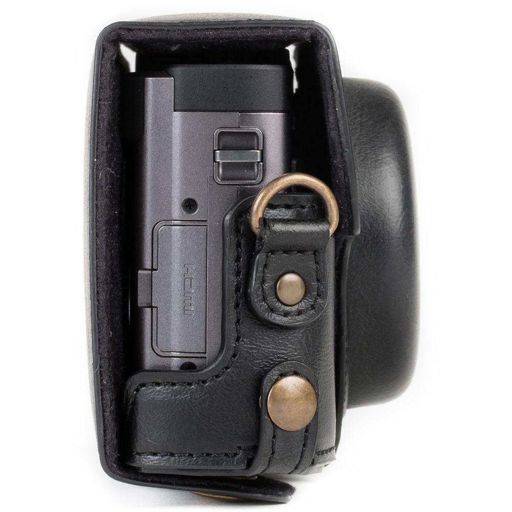MegaGear Ever Ready Leather Camera Case for Panasonic LUMIX DC-ZS70 or DC-TZ90