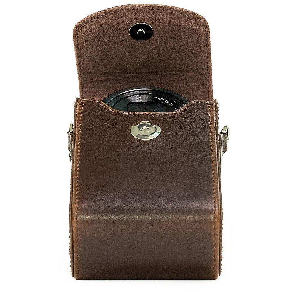 MegaGear Protective Leather Camera Case for PowerShotS120, COOLPIX P340, L28, Lumix ZS50, TZ70, ZS45, TZ57, Select Cyber-Shot