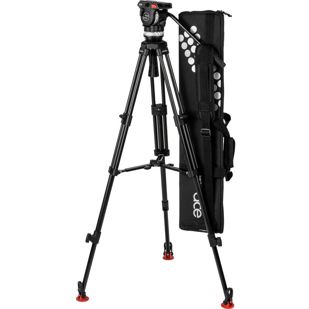 Sachtler System Ace XL MS AL with Fluid Head, Ace 75 2 D Tripod, Mid-Level Spreader & Bag
