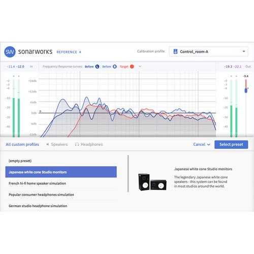 SONARWORKS Reference 4 Studio Edition Upgrade from Reference 3 Speaker - Speaker and Headphone Calibration Plug-In, SONARWORKS, Reference, 4, Studio, Edition, Upgrade, from, Reference, 3, Speaker, Speaker, Headphone, Calibration, Plug-In