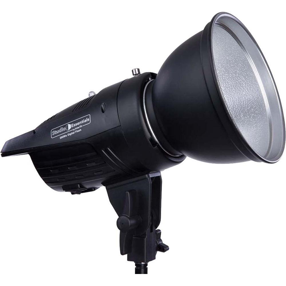 Studio Essentials 200Ws Value Flash Head 1-Light Kit with Umbrella and Wireless Remote