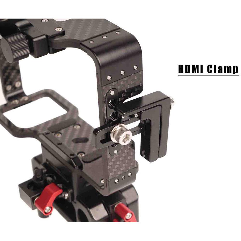 CAME-TV Carbon Fiber Cage with 15mm Rod Base for Sony a7 Series