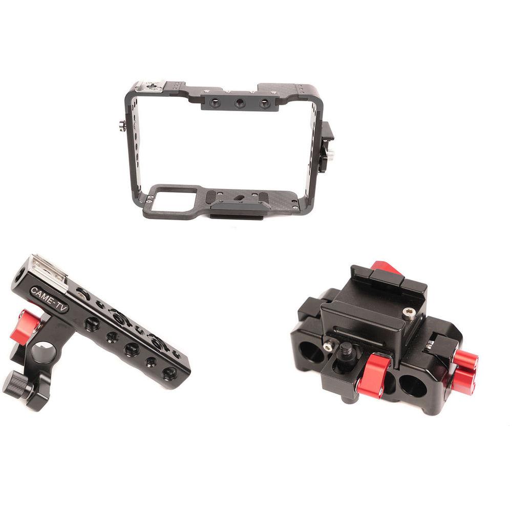 CAME-TV Carbon Fiber Cage with 15mm Rod Base for Sony a7 Series