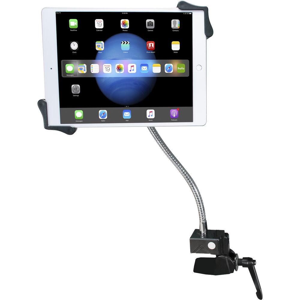 CTA Digital Heavy-Duty Gooseneck Clamp Stand for 7-13" Tablets