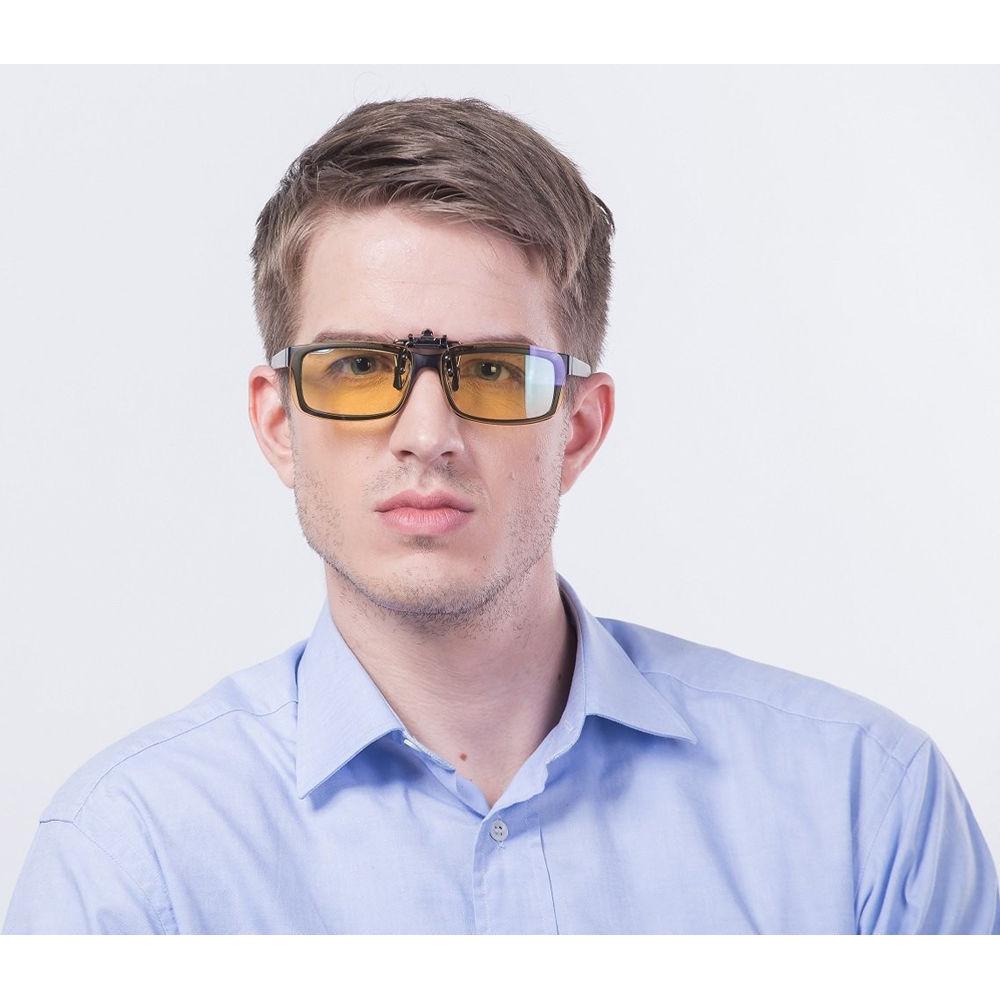 HornetTek HT-GL-B201-Y Clip-On Blue-Light Blocking Glasses