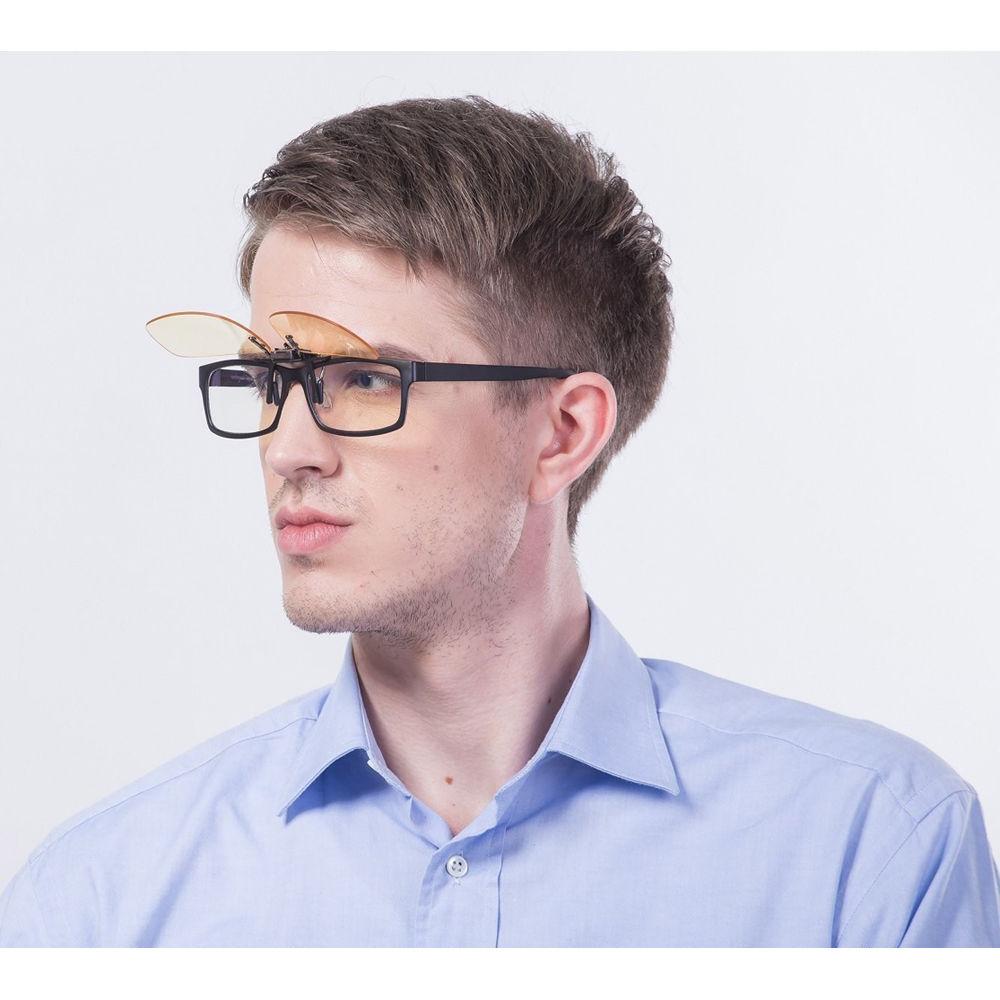 HornetTek HT-GL-B201-Y Clip-On Blue-Light Blocking Glasses