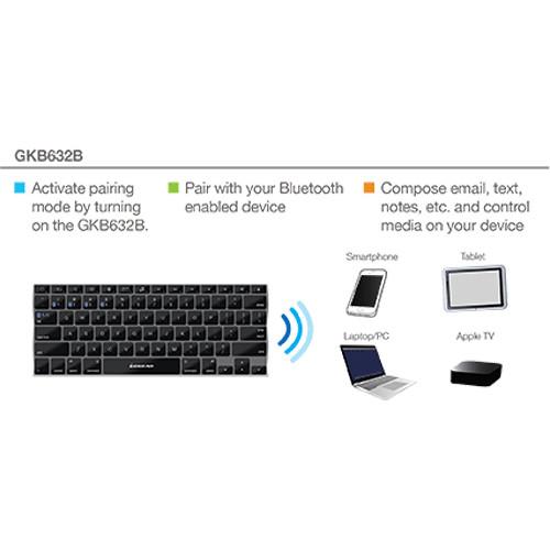 IOGEAR Slim Mobile Keyboard with Stand & Micro-USB Cable