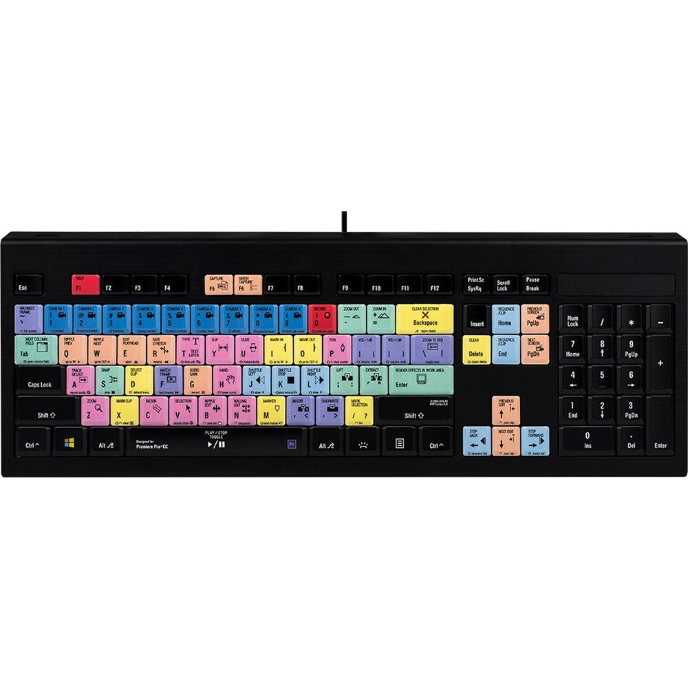 LogicKeyboard Adobe Premiere Pro CC Astra Backlit Windows Keyboard