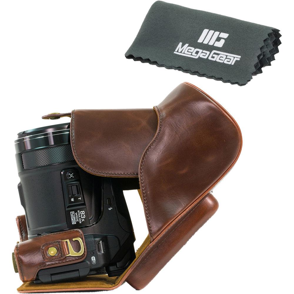 MegaGear Ever Ready Leather Camera Case for Nikon COOLPIX P900 P900S