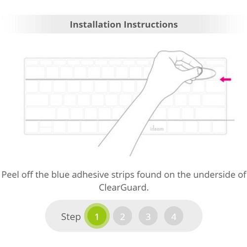 Moshi ClearGuard Keyboard Protector for MacBook Pro 13" Retina 12"
