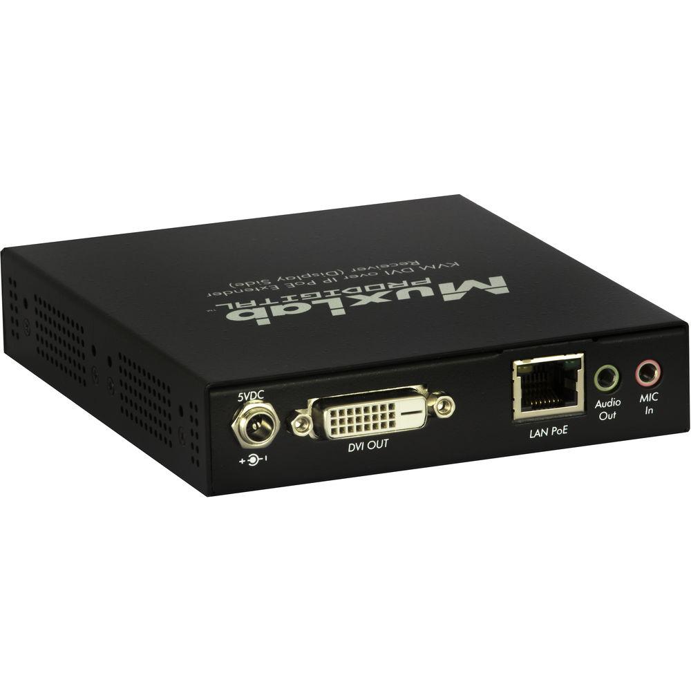 MuxLab KVM DVI over IP PoE Extender Kit