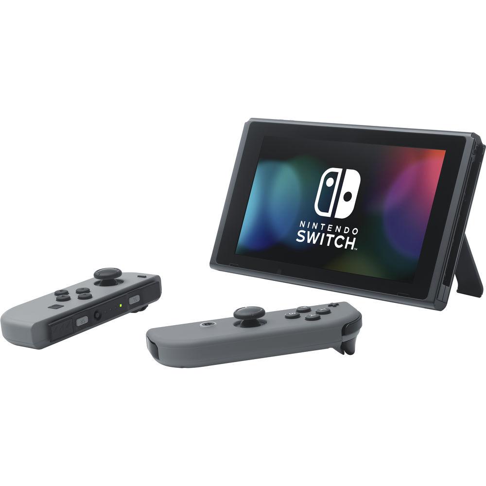 Nintendo Switch with Gray Controllers