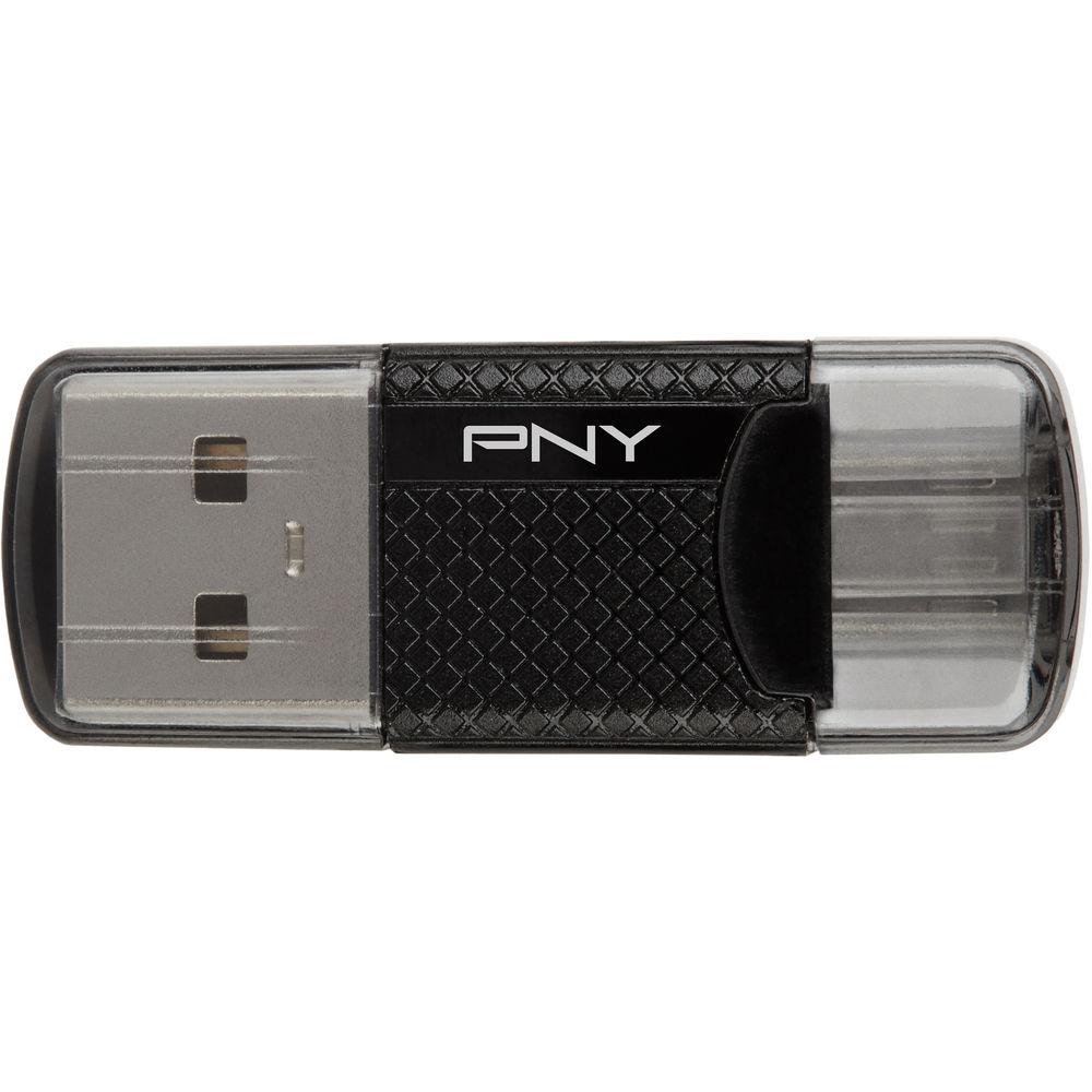 PNY Technologies 128GB Elite microSDXC Memory Card with OTG Card Reader
