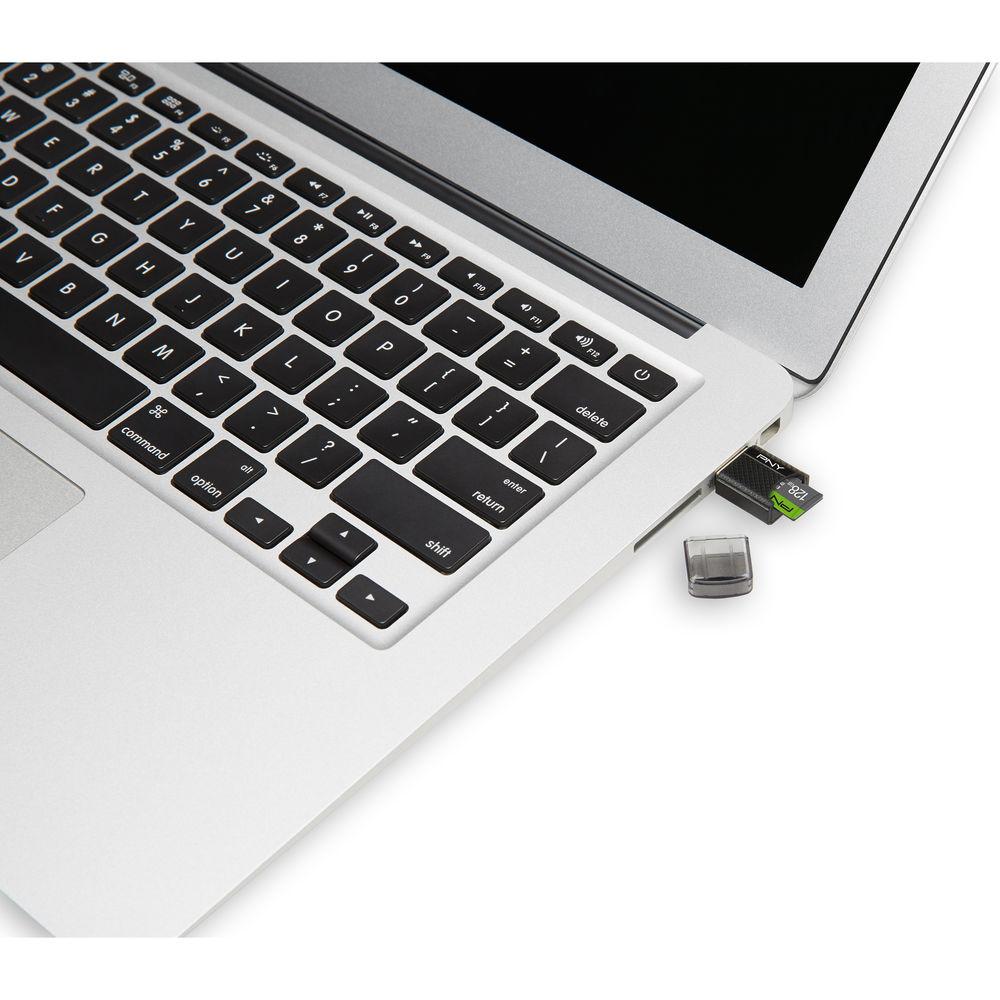 PNY Technologies 128GB Elite microSDXC Memory Card with OTG Card Reader