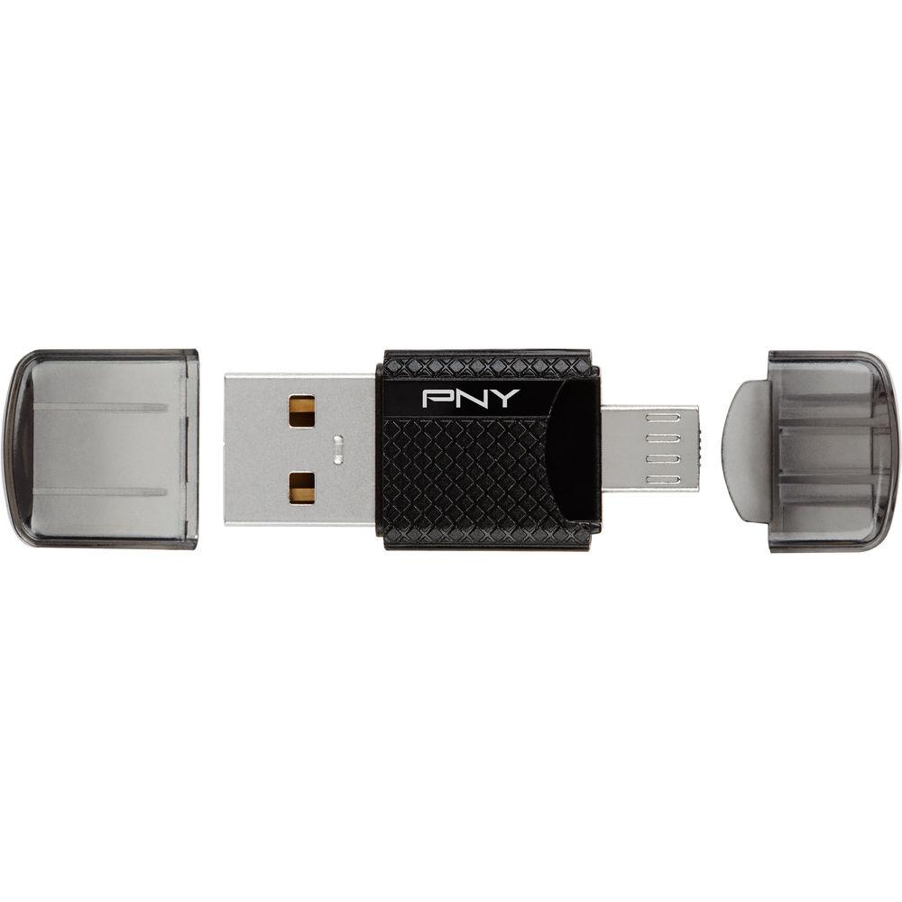 PNY Technologies 64GB Elite microSDXC Memory Card with OTG Card Reader