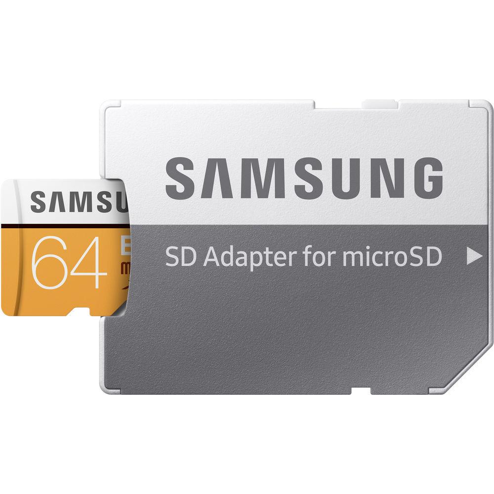 Samsung 64GB EVO UHS-I microSDXC Memory Card with SD Adapter