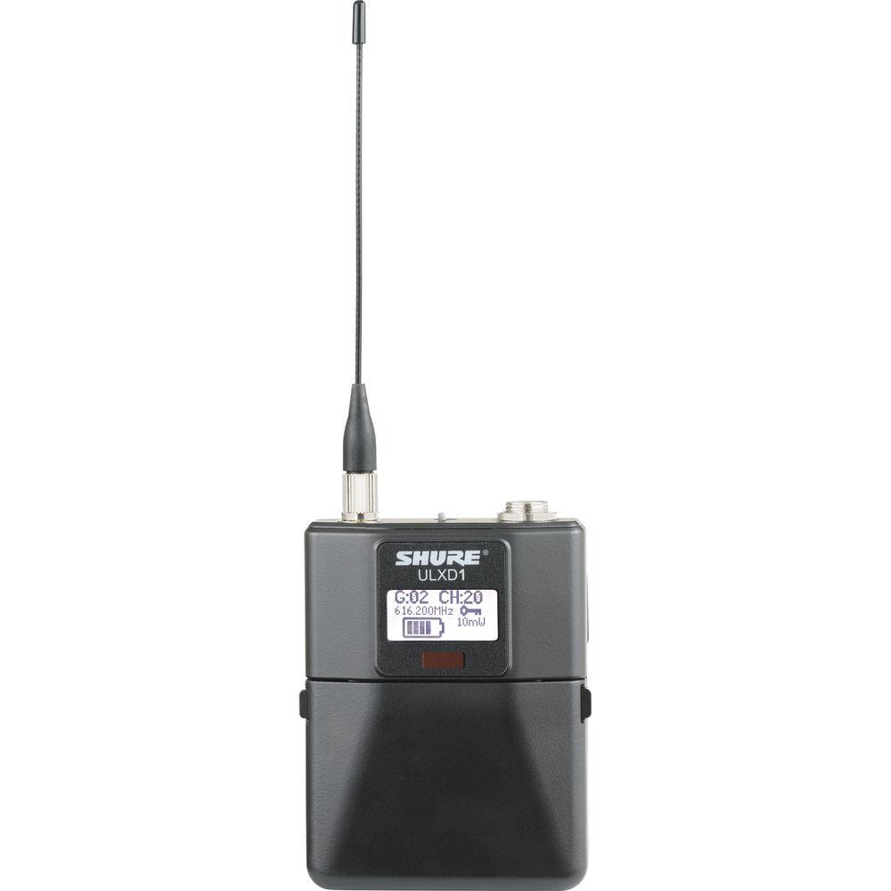 Shure ULXD1 Wireless Bodypack Transmitter, Shure, ULXD1, Wireless, Bodypack, Transmitter