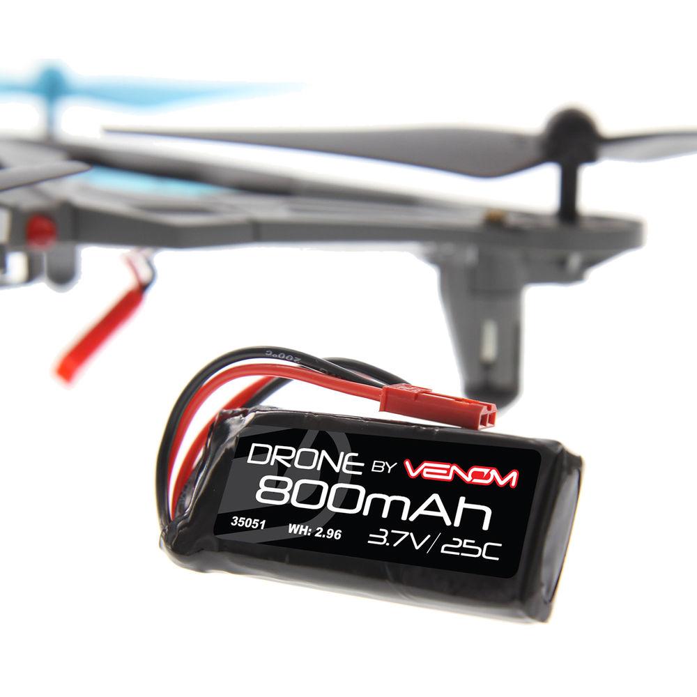 Venom Group 3.7V 800mAh 25C 1S LiPo Battery with Micro Losi and JST Plugs
